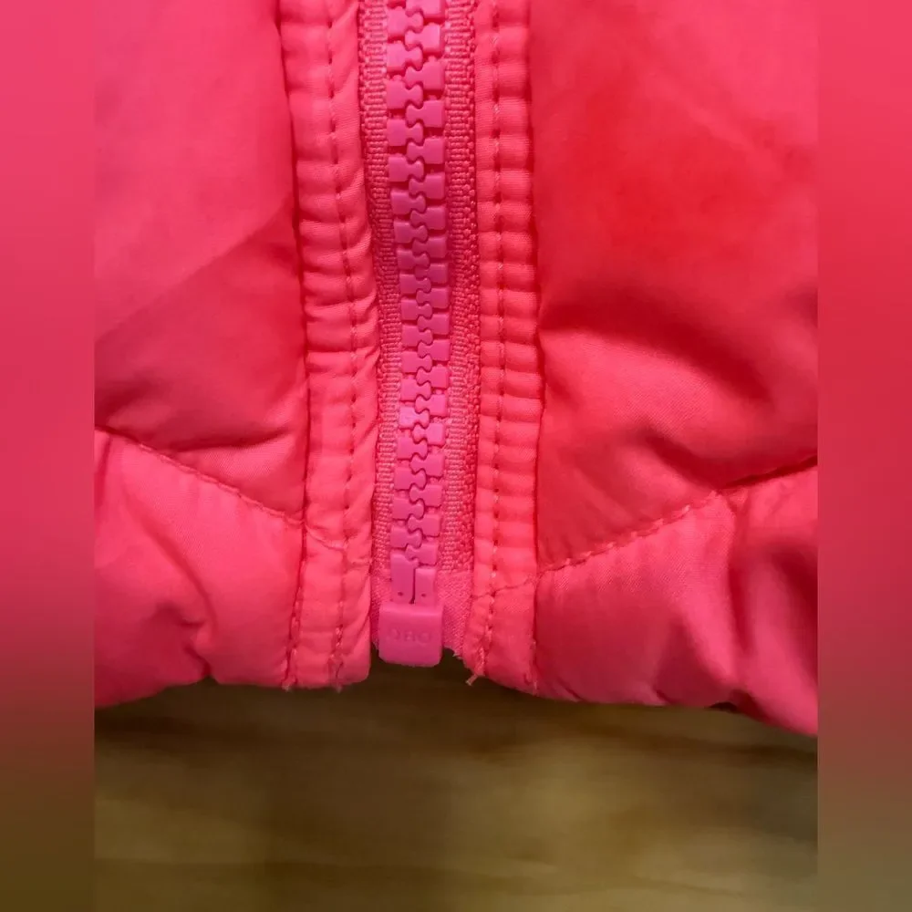 Old Navy girls size XL neon coral/pink winter vest